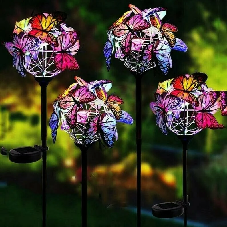 🔥70% OFF Sale Ends In Today🔥Solar Stake Lights Butterflies Decor Lights