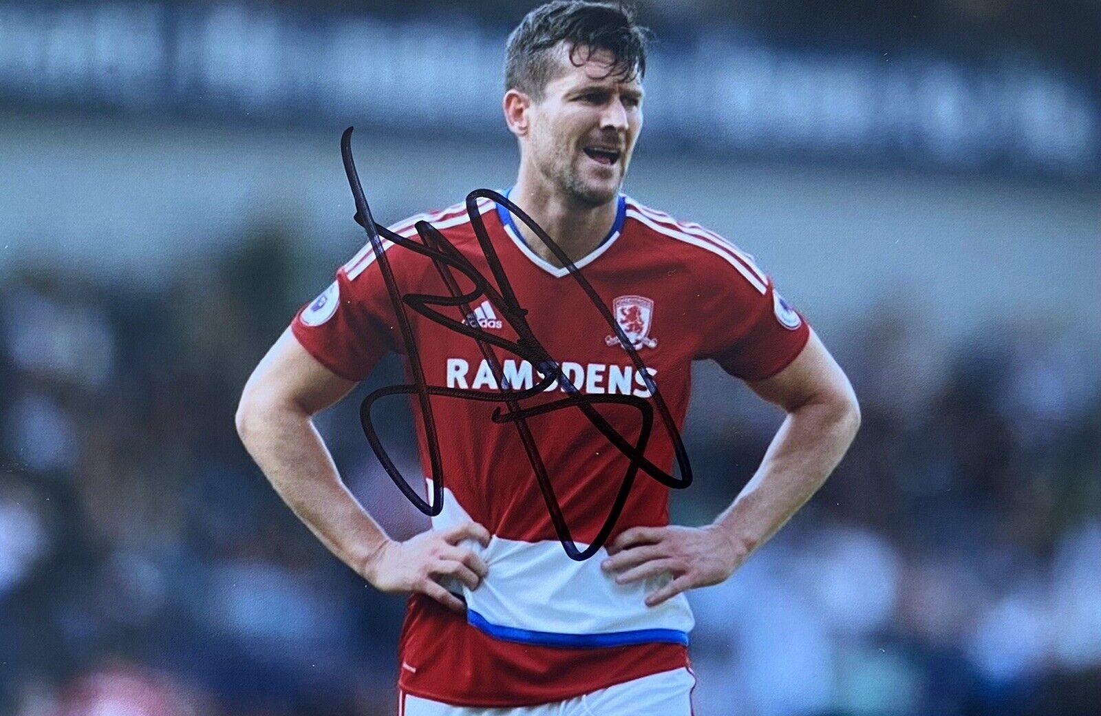 David Nugent Genuine Hand Signed Middlesbrough 6X4 Photo Poster painting