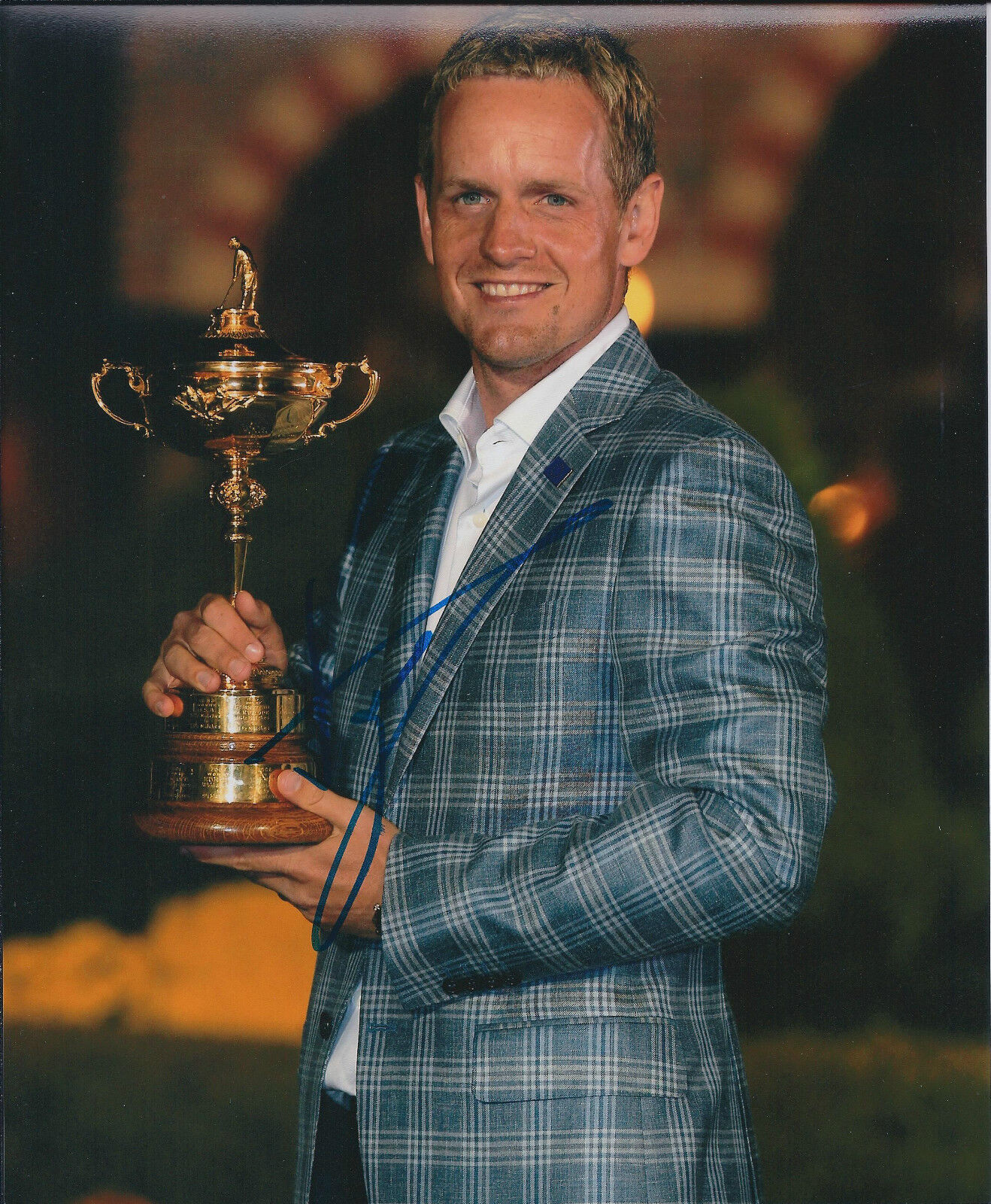 Luke DONALD SIGNED Autograph 10x8 Photo Poster painting AFTAL COA Ryder CUP WINNER Golf