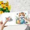 uk.everydayedeals 6Pcs DIY Diamond Painting Greeting Card - Easter Cats