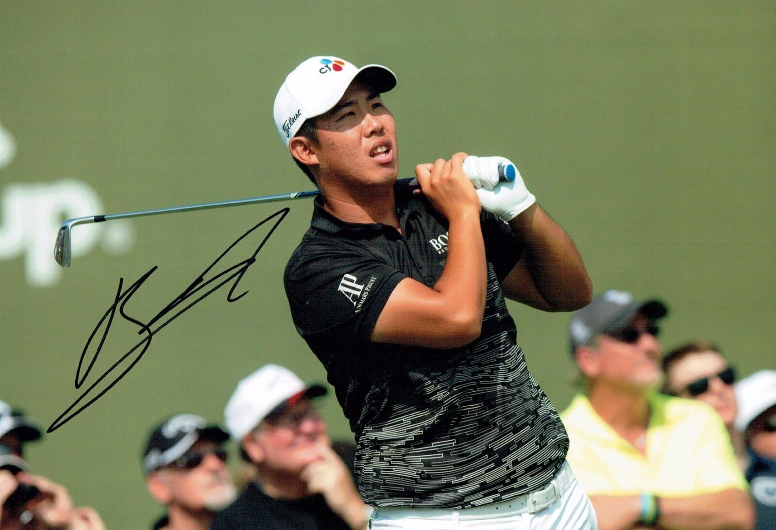 Byeong-Hun AN Signed 12x8 Korean Golf Photo Poster painting 2 Autograph AFTAL COA BMW PGA Winner