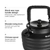 1.3L Outdoor Camping Kettle with Handle Anti-Slip Pot Tourist Cookware Supplies
