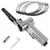3/8 Inch Air Belt Sander 10mm Pneumatic Belt Grinder with 10 Pcs Sanding Belts