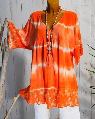 Casual Loose Tie-Dye Short-Sleeved T-Shirt