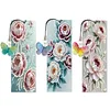 3Pcs DIY Pearl Painting Peony Bookmark with Butterfly Pendant Home Office Supplies Gift for Book Lovers