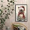 (40*60cm)Christmas Kitty - Full Round Drill Diamond Painting