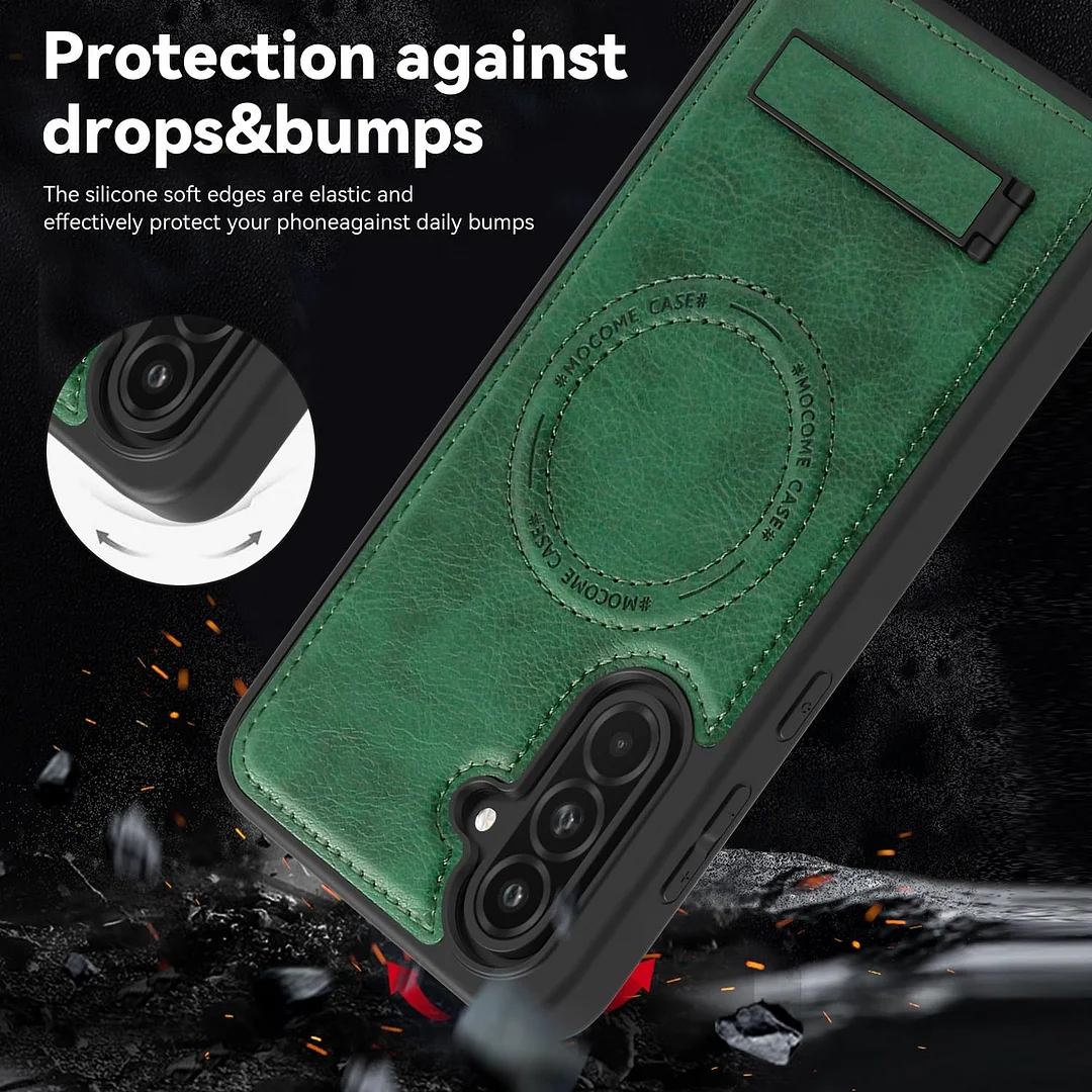 Samsung Galaxy Z Fold 6 Leather Case Magnetic Protective Case Holder Phone Case