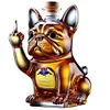 Prank Duck Glass Wine Bottle Middle Finger Whisky Dog Bottle Decanter for Bar