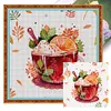 uk.everydayedeals (Limited Stock)9CT Full Stamped&nbsp;Cross Stitch - Teacup Juice (50*50CM)