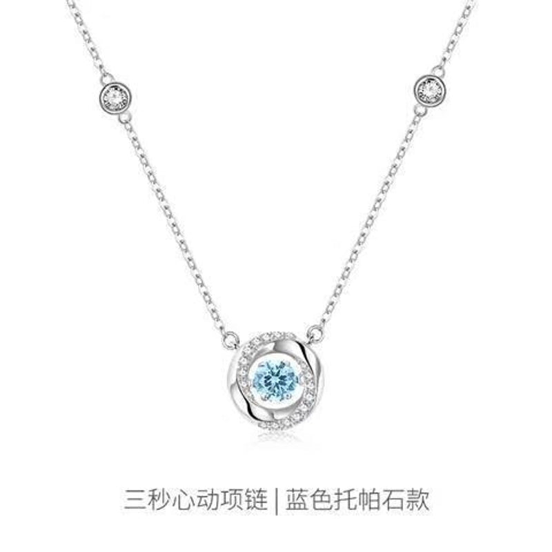 Fairy Style Heart Shape White Copper Zircon Pendant Necklace In Bulk