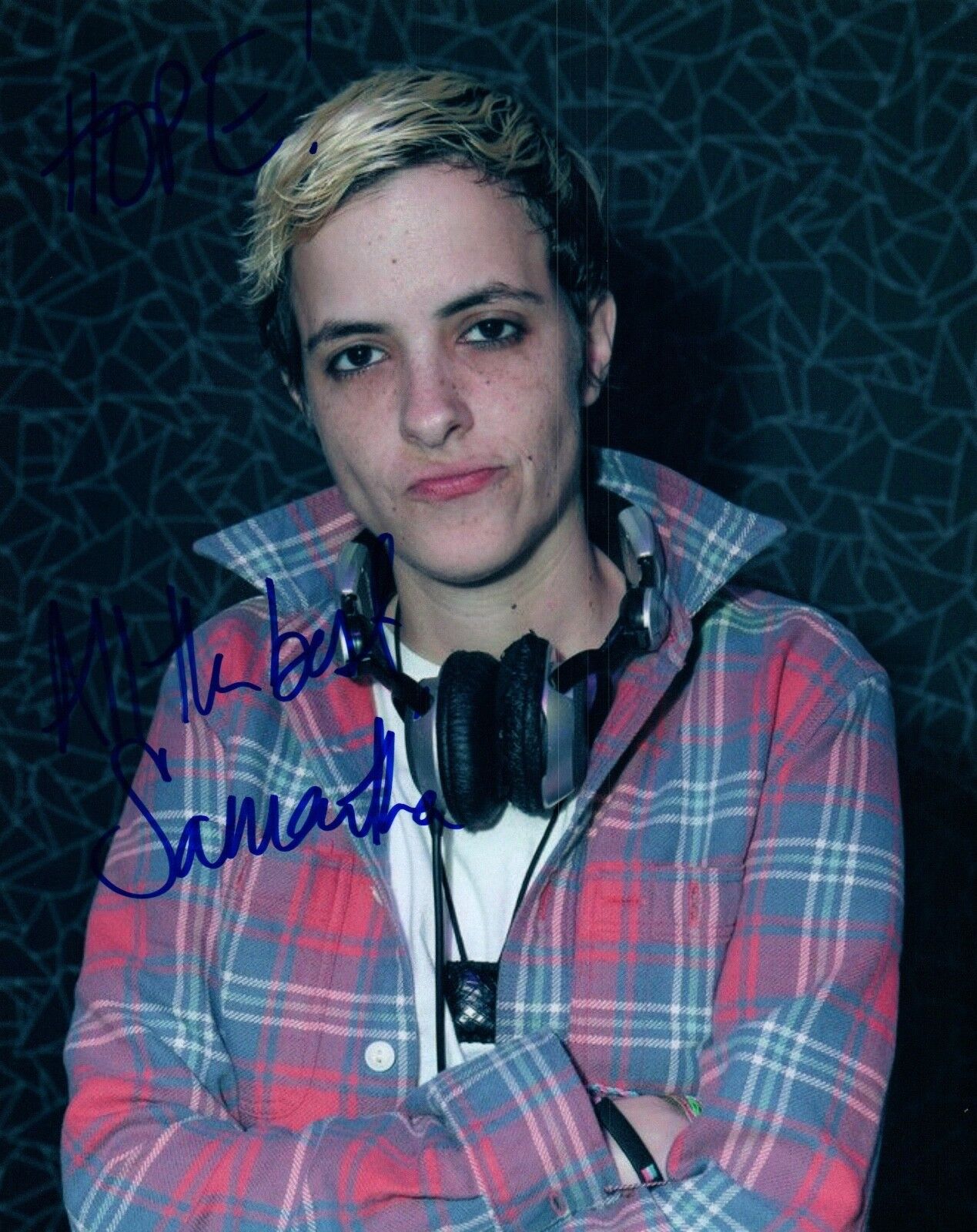 Samantha Ronson Signed Autographed 8x10 Photo Poster painting Music DJ COA AB