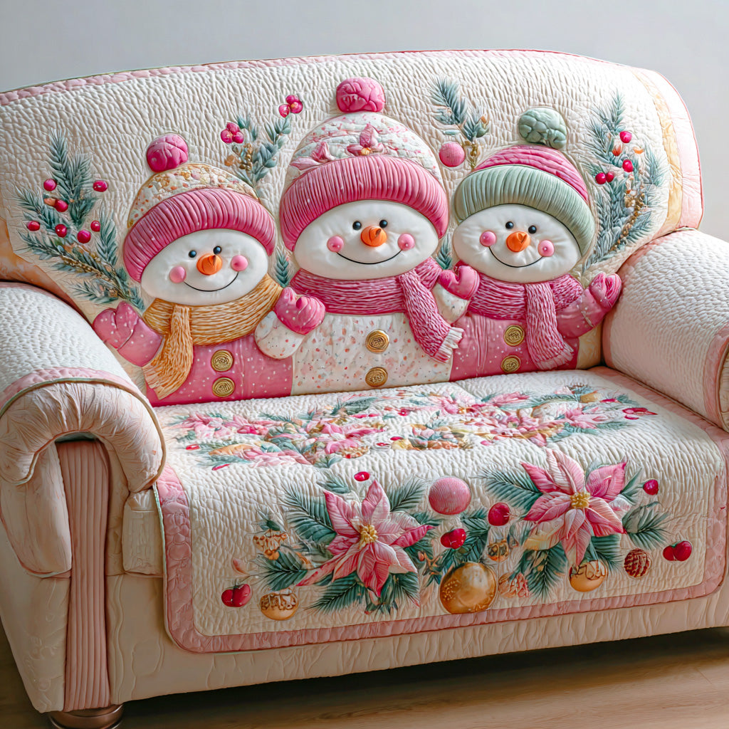 Merry Frost Night Quilted Sofa Cover NCU0TD1037 everthome