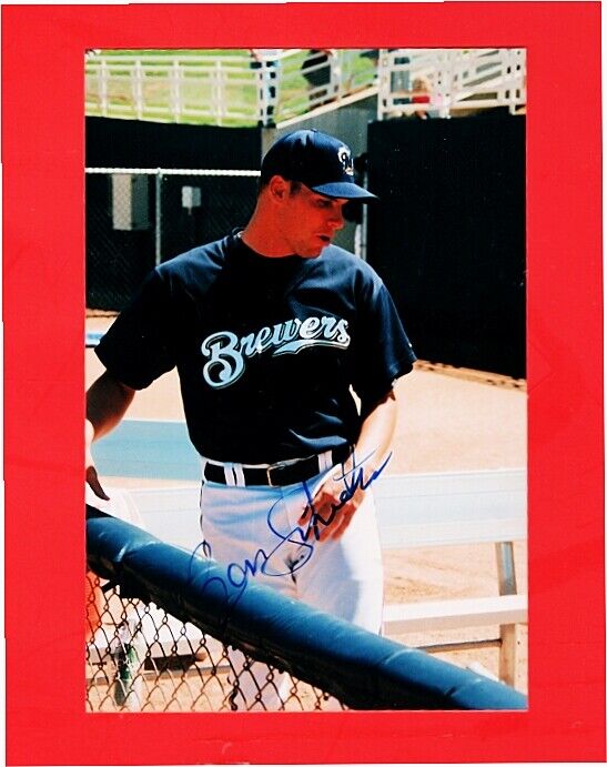 BEN SHEETS-MILWAUKEE BREWERS AUTOGRAPHED COLOR 4X6 Photo Poster painting-NM