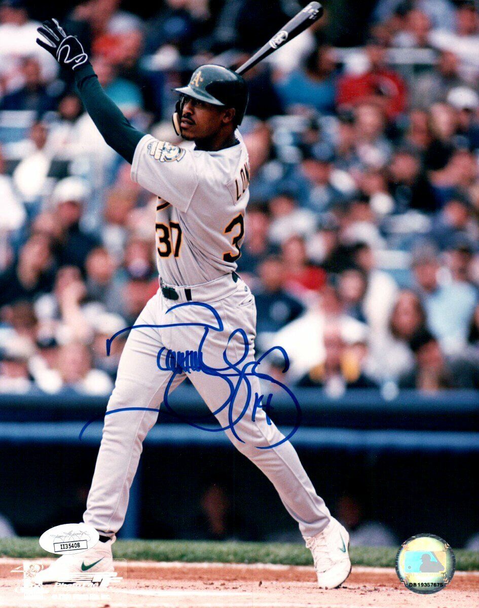 Terrance Long Signed Autographed 8X10 Photo Poster painting Oakland Athletics JSA II35408