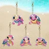 5Pcs DIY Diamond Painting Turtle Keychain