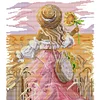 (Counted/Stamped) 14CT Sunflower Girl - Cross Stitch 30*34cm/11.81*13.39in(Brand)