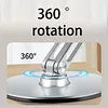 Small Stainless Steel Desk Fan For Office, Portable And Rechargeable (Titanium silver), 144&times;144&times;(175-295) mm