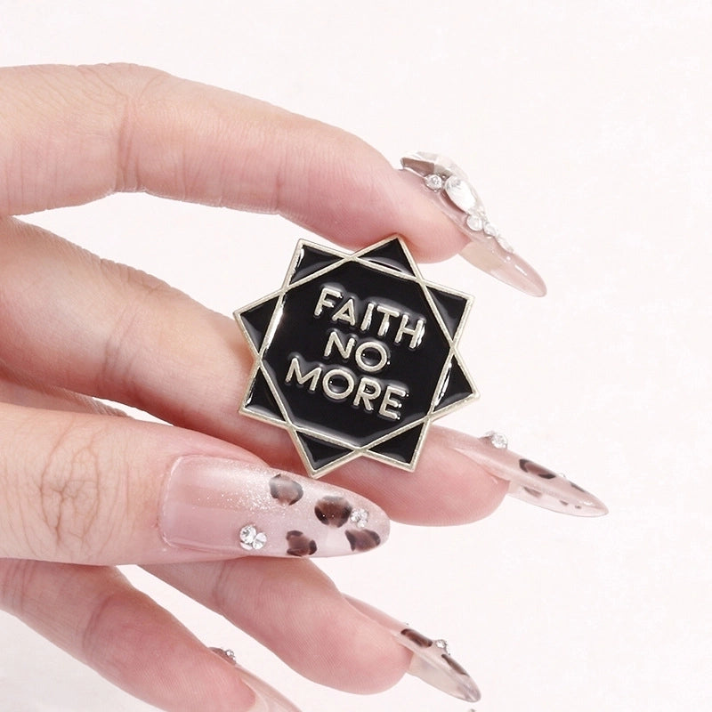 Cartoon Style Cowboy Style Artistic Pin Geometric Letter Heart Shape Alloy Stamping Stoving Varnish Plating Unisex Badge Brooches Collar Pin