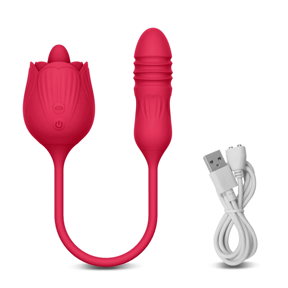 Wholesale The Flower Tongue Toy With Thrusting Bullet