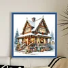 Christmas Cottage-11CT Counted Cross Stitch 50*50cm/19.69*19.69in
