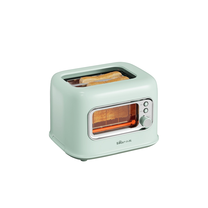 小熊烤面包机 DSL-C02P8烤吐土司机加热可视化早餐机全自动多功能小型多士炉 Edog