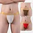 Sellsworld 3pcs Mens Sexy Thong Panties Low-Waisted Mesh Jock Strap G-Strings Brief Man T-Back Open Butt Lingerie Elasticity Gay Underwear