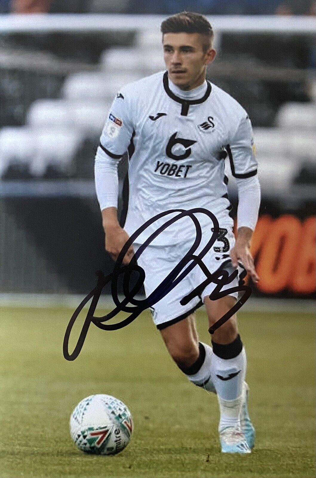 Declan John Genuine Hand Signed Swansea City 6X4 Photo Poster painting 2