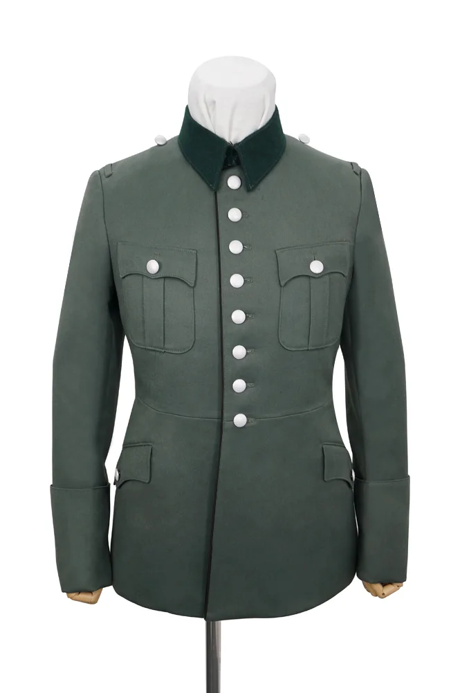  Wehrmacht German M1927 General Officer Gabardine Piped Service Tunic Jacket II German-Uniform