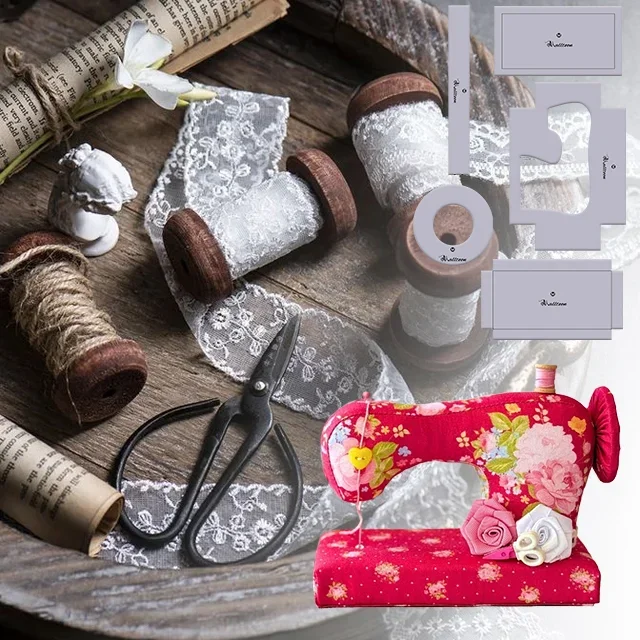 Sewing Machine Pin Cushion Template Set - With Instructions