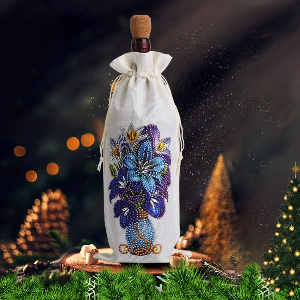 DIY Vase Diamond Painting Wine Bags Creative Diamond Art Liquor Bottle Covers