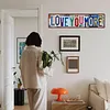 Love You More Vintage Metal Sign Plaque Above Door Street Sign Express Love & Warmth for Bedroom Living Room Home Bar Coffee Wall Decor