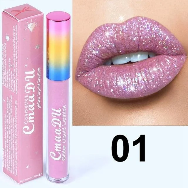 glitter waterproof long lasting lip gloss