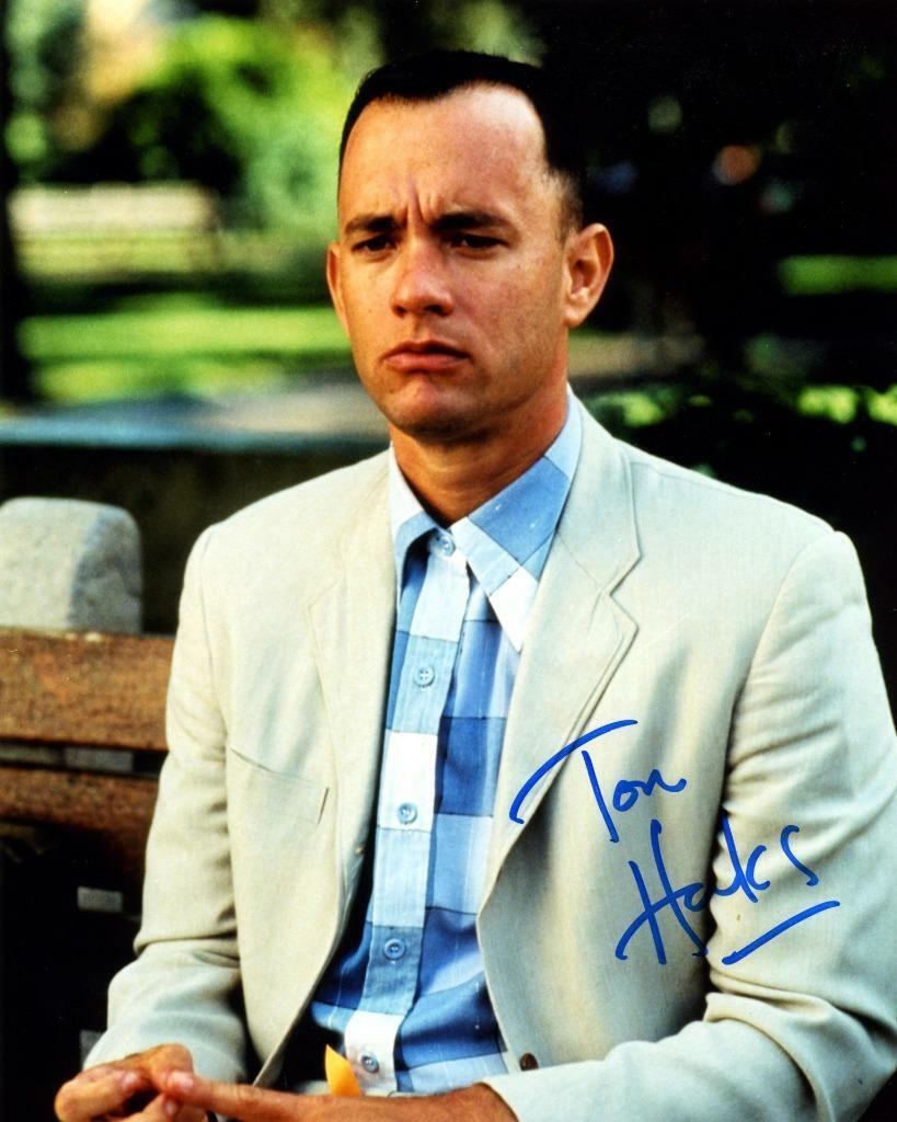 Tom Hanks Forrest Gumb SIGNED AUTOGARPHED 10 X 8