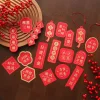 18PCS CNY Blessing Plants Hanging Paper Decors