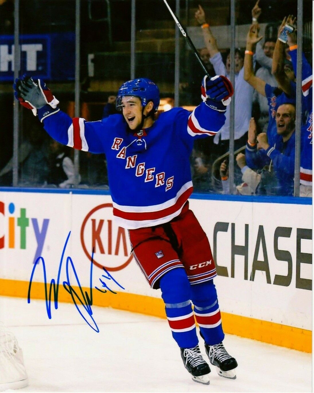 NEAL PIONK autographed SIGNED NY NEW YORK RANGERS 8x10 Goal