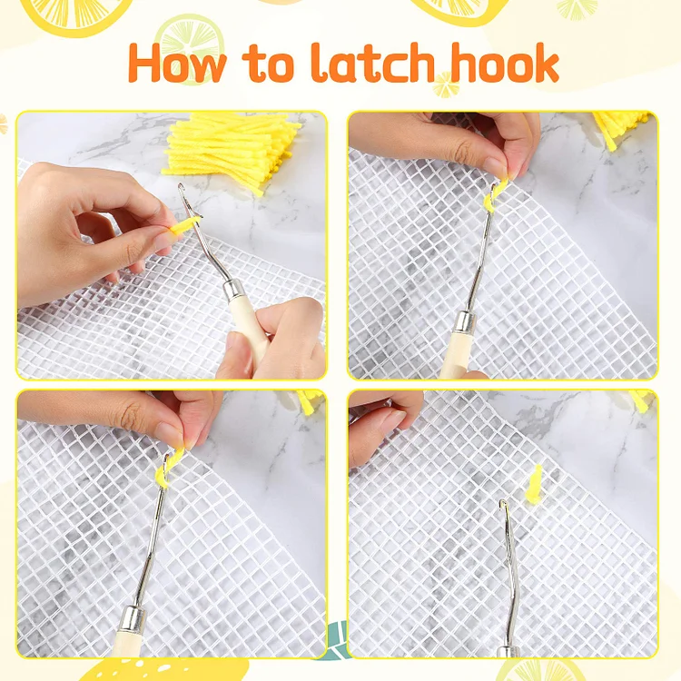 30 Pieces DIY Latch Hook Yarn for Handmake Craft Sewing Knitting