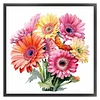 Watercolor Assorted Gerbera Flower-11CT Stamped Cross Stitch 40*40cm