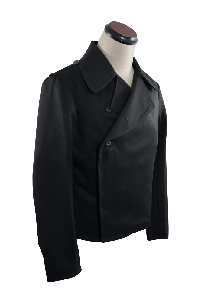   Wehrmacht German Panzer EM Black Gabardine Wrap Jacket German-Uniform
