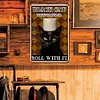 Black Cat Toilet Paper - Vintage Metal Signs(8*12Inch)  - Cat