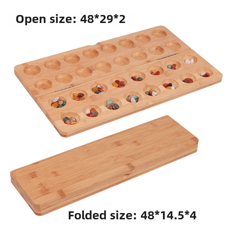 Gem Chess Mancala Children’s Puzzle Particles Returned To The Warehouse Solid Wood African Chess Hus