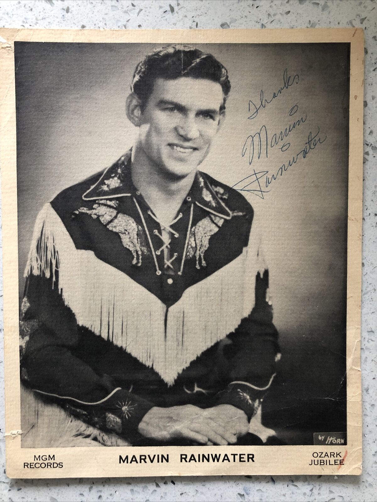 MARVIN RAINWATER signed Photo Poster painting Rock N Roll 50’s Rockabilly COUNTRY From 1956