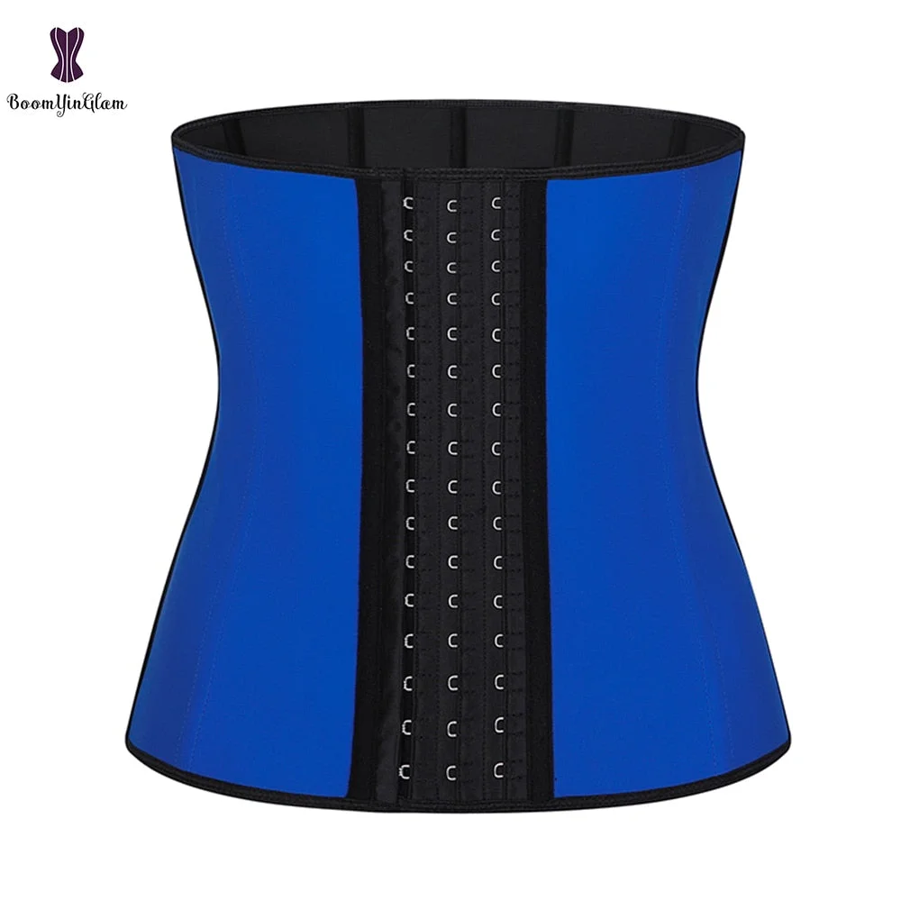 Fajas Colombianas Latex Waist Trainer Cincher 9 Steel Boned Slimming Belt Underbust Corset Sport Shapewear