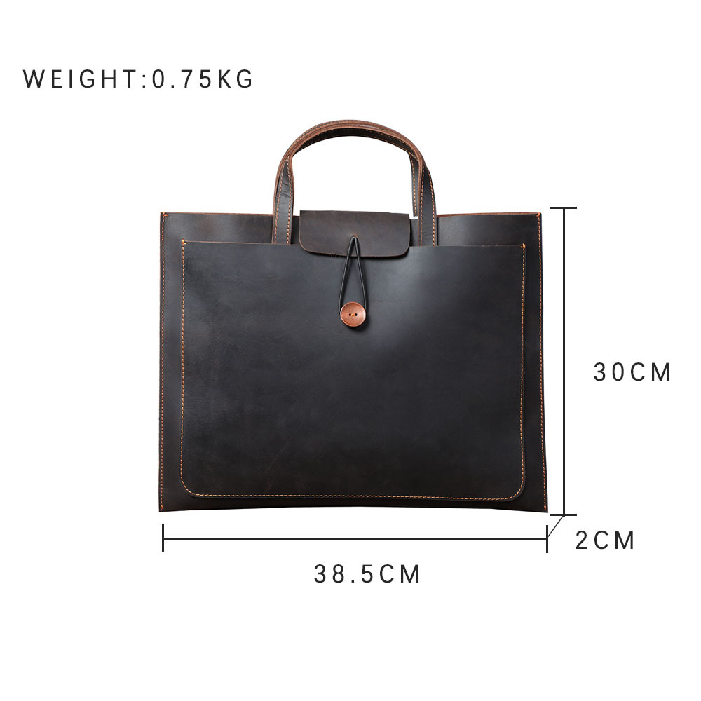 Personalized Hand stitched leather slim small laptop bag , brown leather lightweight laptop bag , leather Portfolio portfolio