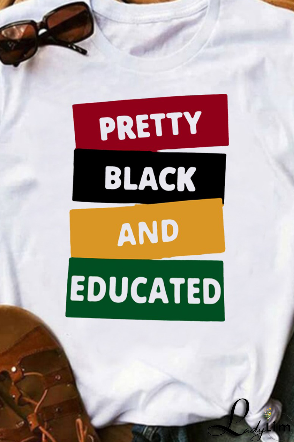 White Fashion Street Print Patchwork Letter O Neck T-Shirts