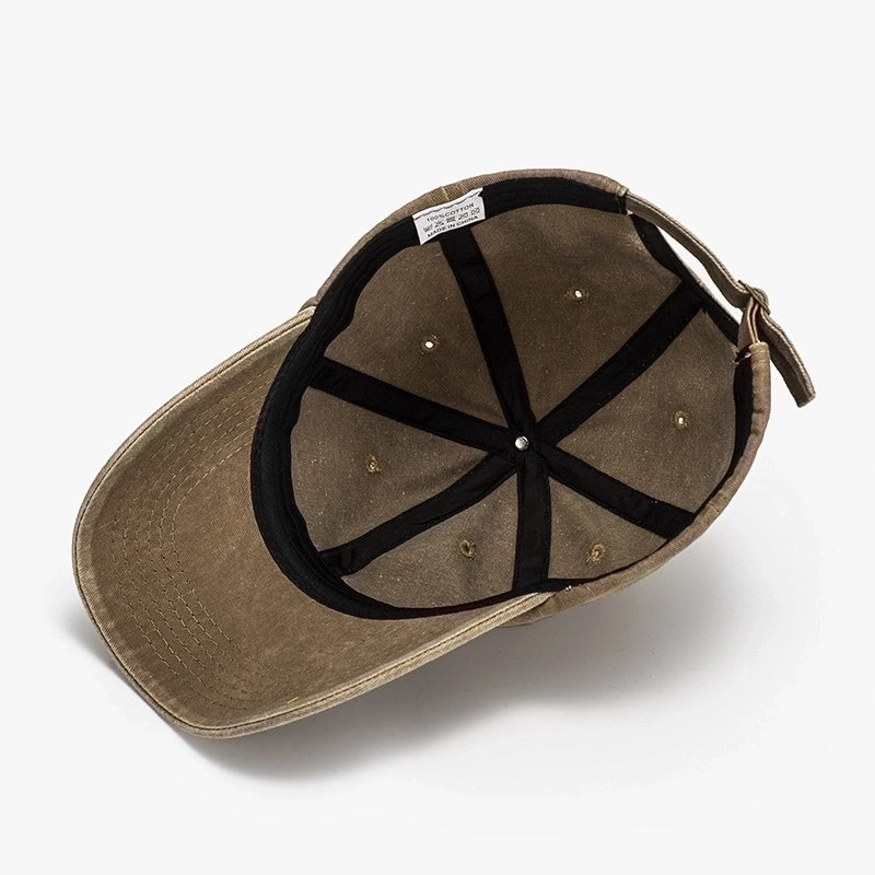 Unisex Japanese Style Solid Color Curved Eaves Baseball Cap