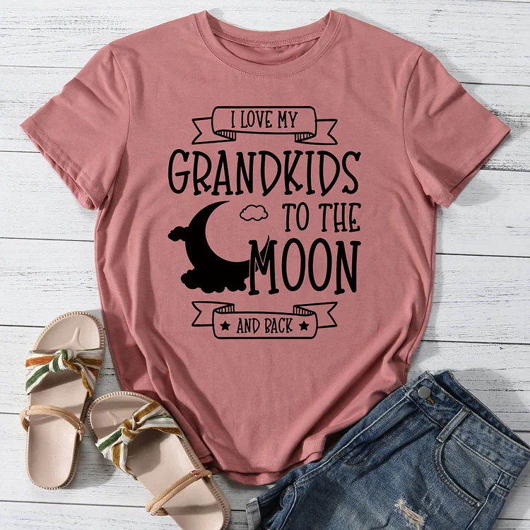 ANB -  I love my grandkids to the moon and back  T-shirt Tee -013472