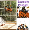 Pumpkin Witch Hat 2D Flat DIY Diamond Painting Pendant for Wall Decor 24cm
