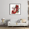Red High Heels Full Stamped Cross Stitch 11CT 3-Strand 40x40cm