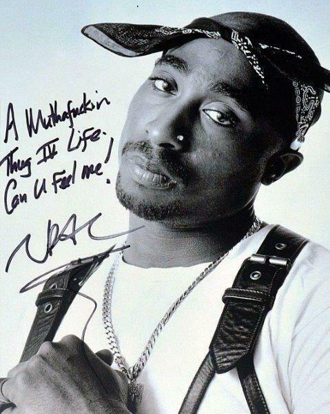 REPRINT - TUPAC SHAKUR 2PAC Rap Signed 8 x 10 Glossy Photo Poster painting Poster RP