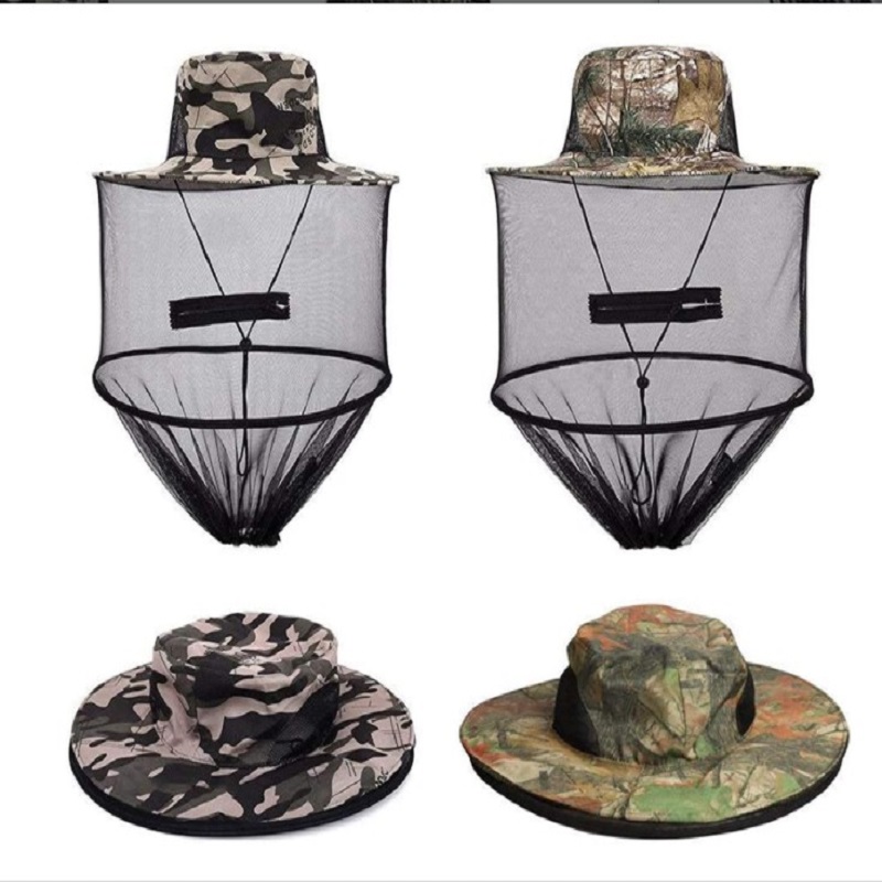 

VIPITH 2 Pack ead Net Hat Sun Hat Bucket Hat with Net Mes, 501 Original
